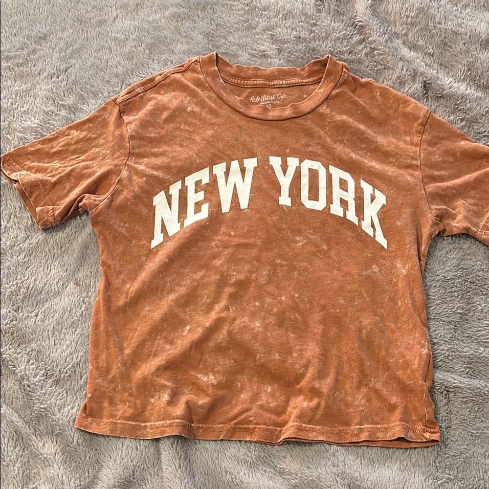 Rebellious One Orange Crop Graphic Tee